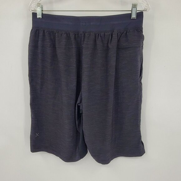 Lululemon Charcoal Heathered Grey Linerless THE Short Activewear Shorts Large - Picture 2 of 7
